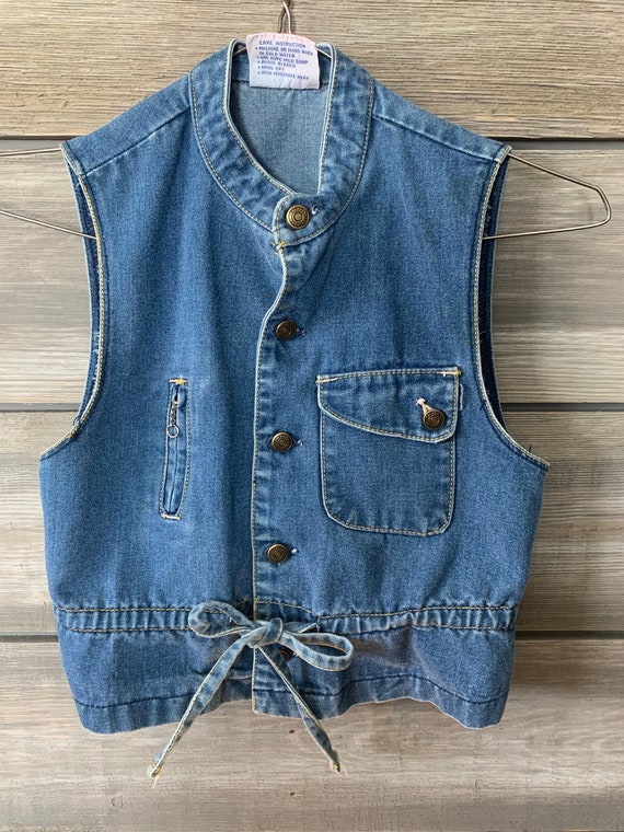 Vintage Kids Jean Vest | Calabash Kids Jean Vest … - image 3