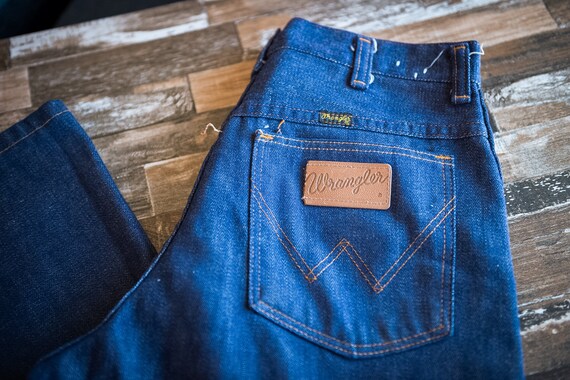 Vintage Wrangler Jeans Talla 30 24 Jeans De Trabajo Etsy