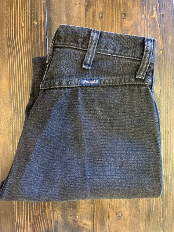 Black vintage wrangler jeans/ black jeans/ wester… - image 1