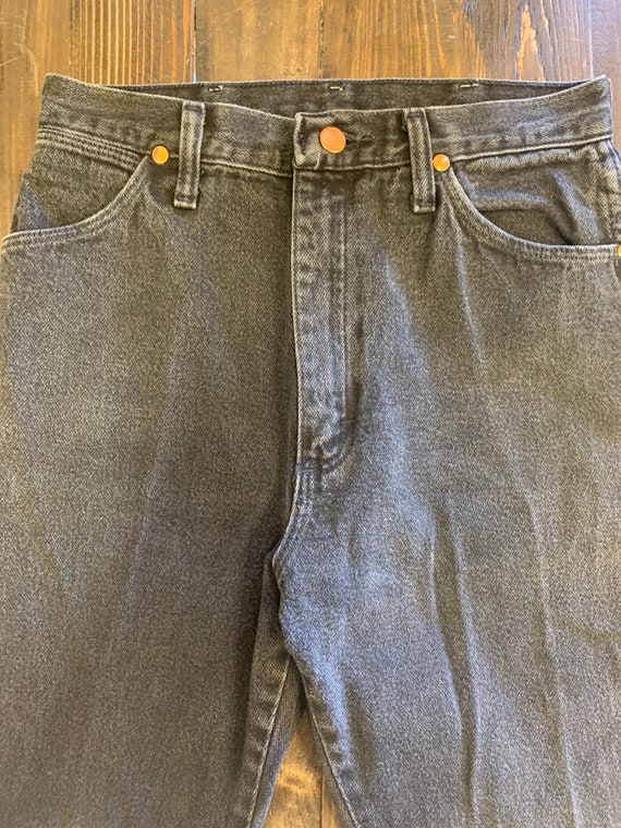 Black vintage wrangler jeans/ black jeans/ wester… - image 9