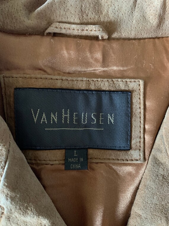 Vintage Suede jacket, 1990's vintage Van Heusen L… - image 7