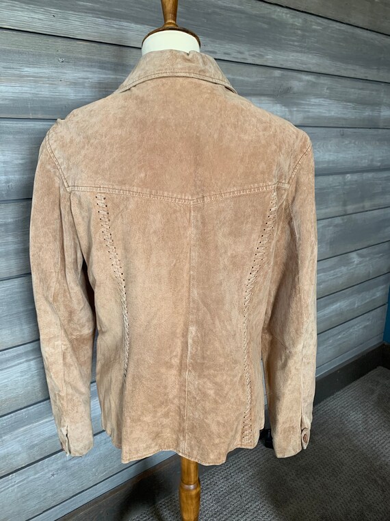 Vintage Suede jacket, 1990's vintage Van Heusen L… - image 4