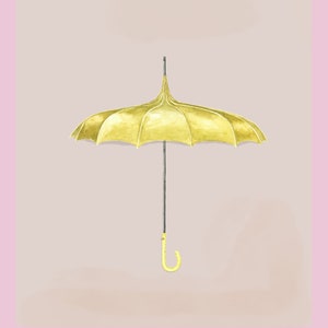 Yellow Umbrella | art print