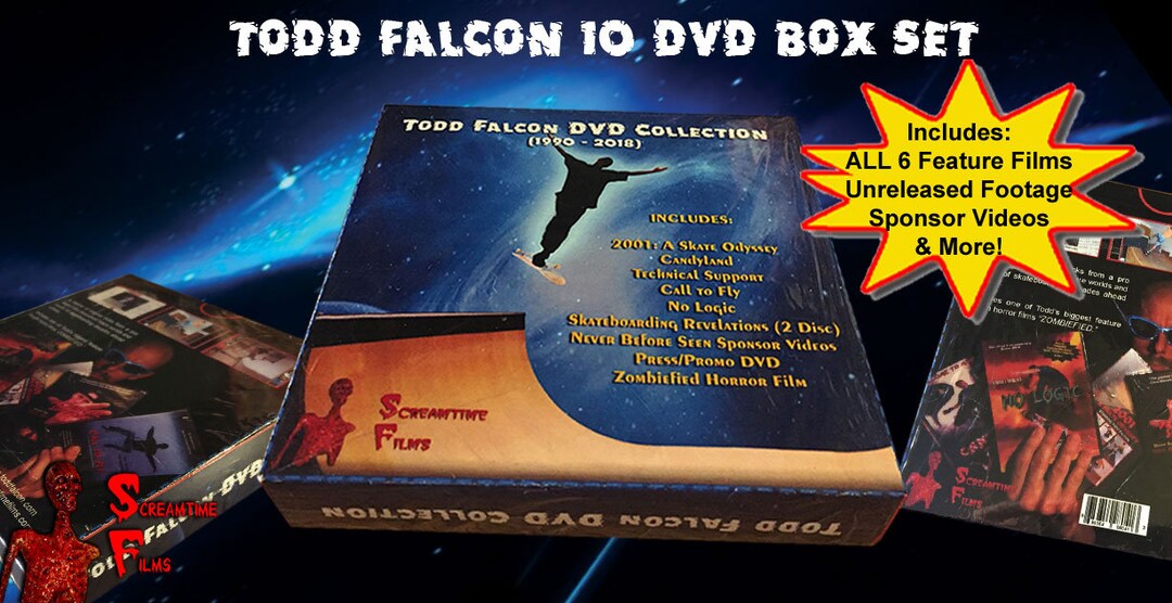 Todd Falcon - 10 DVD Skateboarding Collection Box Set - Candyland