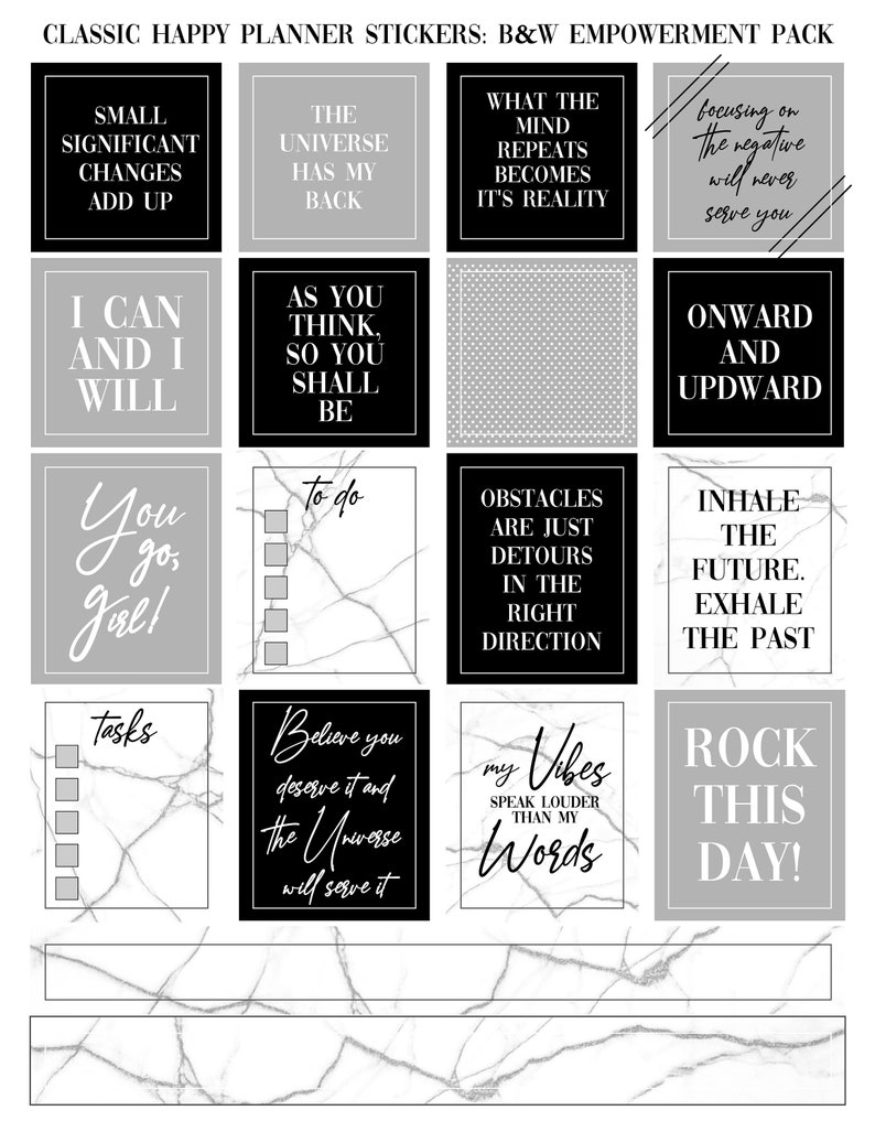 Printable Planner Sticker Template SVG Files For DIY Stickers Etsy