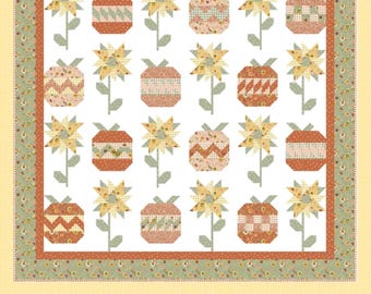 Fall Garden *Pieced Quilt Pattern* By: La Vonne Jackson of Sew-N-Quilt for Riley Blake