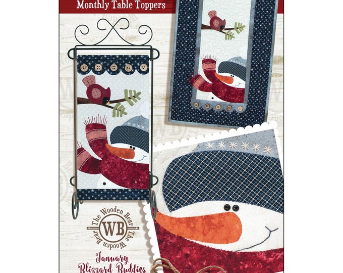 Little Quilts Monthly Table Topper Pattern January Blizzard Buddies TWBT01