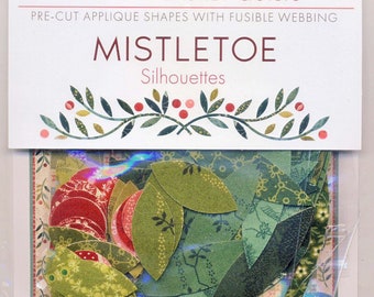 Mistletoe Laser Cut Silhouettes -71 Fusible Shapes for Applique - Edyta Sitar Laundry Basket Quilts  LBQ-0746-S