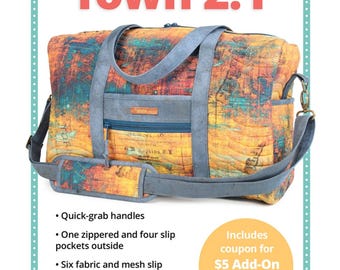 Get Out of Town 2.1 *Sewing Pattern* Pockets, Carry Strap, Grab Handles From: by Annie.com