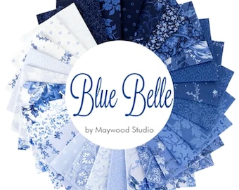 Blue Belle *Fat Quarter Bundle - 28 Pieces* By Maywood Studio  FQ-MASBLBE