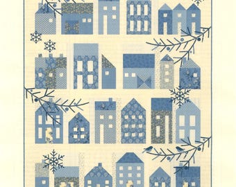 Winter Village *Applique & Pieced Quilt Pattern" By: Edyta Sitar - Laundry Basket Quilts  LBQ-0634-P