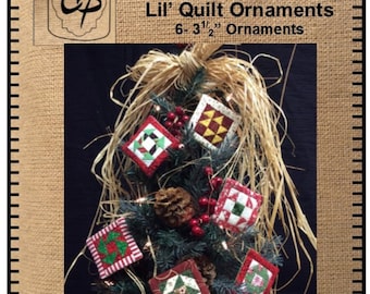 Lil' Quilt Ornaments *Tiny Quilt Ornament Pattern* From: Calico Patch Designs
