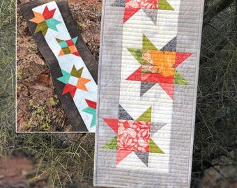 Desert Star  * Simple Table Runner Patterns - Charm & Fat Eighth Friendly *  From: Atkinson Designs