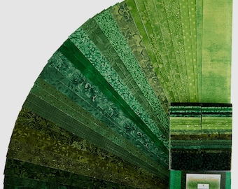 Emerald Forest 40 Karat Gems (Revised 10/31/22) *Jelly Roll - 40 Pieces*   From: Wilmington Prints