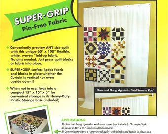 PROP-IT Quilter's Design Wall Curtain - Preview Quilts Size: 60in x 108in  By S.A. Richards Inc.