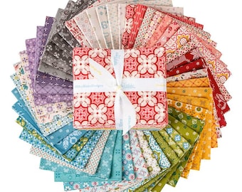 Piece & Plenty *Fat Quarter Bundle - 48 Pieces* By Lori Holt of Bee in my Bonnet For Riley Blake