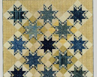 Wishing Star - Pieced Quilt Pattern By: Edyta Sitar  Laundry Basket Quilts LBQ-0476