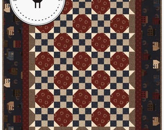 Huckleberry Harvest  *Pieced Quilt Pattern*  By: Karen Walker - Laugh Yourself Into Stitches