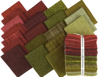 Holiday Warmth - Woolies Flannel Fat Quarter Bundle - 20 Pieces By: Bonnie Sullivan For Maywood Studio