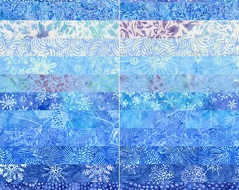 Crystal - Batik Tonga Treats * Jelly Roll / 2-1/2" Strips x 40 Pieces* By Timeless Treasures