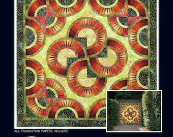 When Summer Ends *Foundation Paper Piecing Quilt Pattern* By: Jacqueline De Jonge of BeColorful