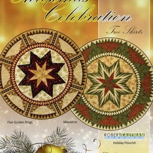 Christmas Celebration - 62" Round Tree Skirt*Foundation Paper Piecing Pattern &/or Replacement Papers* By: Judy Niemeyer Quilting- Quiltworx