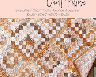Trippy  * Jelly Roll Friendly ~ Pieced Quilt Pattern Booklet*   By: Melanie Traylor of Southern Charm Quilts