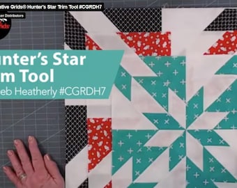 Hunter's Star Trim Tool *Acrylic Template* By: Deb Heatherly - Creative Grids CGRDH7