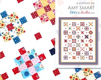 Fraulein *Pieced Quilt Pattern - Layer Cake & Jelly Roll Friendly * By: Amy Smart