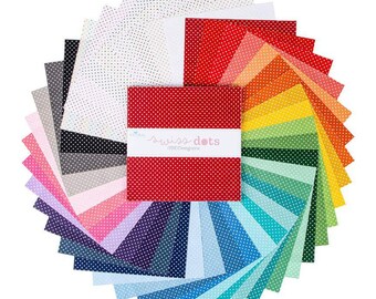 Swiss Dot *Layer Cake (10x10) - 42 Pieces* Designer: RBD Designers For Riley Blake