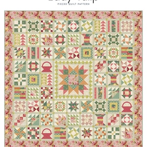 Lady Tulip *Pieced Quilt Pattern* By: Edyta Sitar - Laundry Basket Quilts   LBQ-1075-P