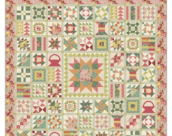 Lady Tulip *Pieced Quilt Pattern* By: Edyta Sitar - Laundry Basket Quilts   LBQ-1075-P