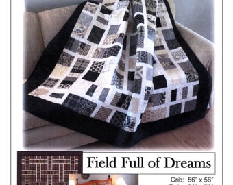 Field Full of Dreams *Quilt & Sham Pattern - Charm Pack Friendly* By: Pleasant Valley Creations  PVC437