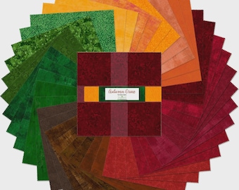 Autumn Grace *Layer Cake (10x10) - 10 Karat Gems - 42 Pieces* From: Wilmington Fabrics
