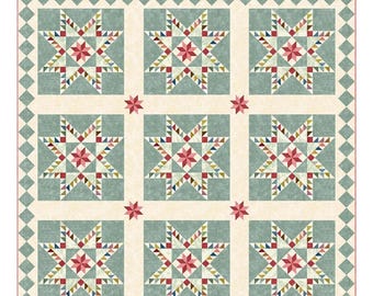 Heritage Feathered Star *Layer Cake Friendly - Pieced Quilt Pattern* By: Edyta Sitar - Laundry Basket Quilts  LBQ-1671-P