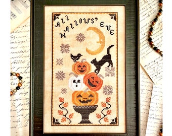 All Hallows' Eve *Counted Cross Stitch Pattern* By: Misty Pursel For Luminous Fiber Arts