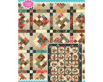 Pixelle *Pieced Quilt Pattern - Layer Cake (10x10) Friendly* By: Leslie Ryan of Blooming Boldly Designs