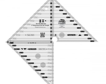 6 inch Flying Geese & 45 / 90 Degree Triangle Quilt Ruler CGRMSFG4590 *Acrylic* By: Rachel Cross  - Creative Grids