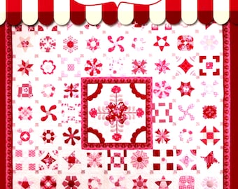 Raspberry Parlour - English Paper Piecing, Needle Turn Applique & Traditional Hand Piecing Quilt and Craft Pattern Booklet * By: Sue Daley