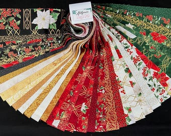 Jingle Pop Jelly Roll *Generation 12 - GOLD* ~40 Pieces~ From: Hoffman Fabrics