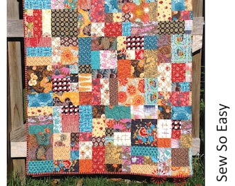 Around The Block  *Easy & Fat Quarter Friendly!  *Quilt Pattern* From: Lynne Wilson  LWD203