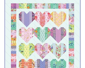 Heartstrings *Easy & Quick Pieced Quilt Pattern* From: Black Mountain Needleworks  #820