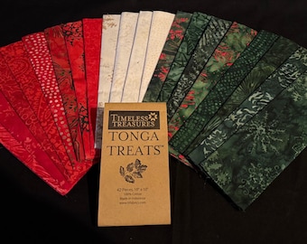 Mistletoe - Tonga Batiks *Layer Cake (10x10) - 42 Pieces* By:  Timeless Treasures