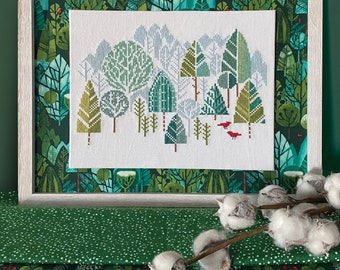 Pine Crossing *Counted Cross Stitch Pattern* By: Robin Pickens