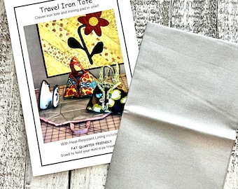 Travel Iron Tote (Tote Pattern + 1 Heat Resistant Lining) From: Sisters' Common Thread