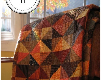 Pumpkin Spice *Scrap Quilt Pattern*   By:  Karen Walker - Laugh Yourself Into Stitches