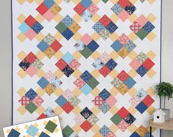 Prime Time * Charm, Layer Cake & Fat Quarter Friendly Quilt Pattern * - By: Andy Knowlton of A Bright Corner