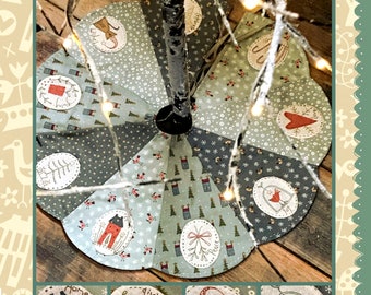 The Giving Tree Skirt  - Applique, Hand Embroidery,Sewing Pattern* From: Hatched and Patched