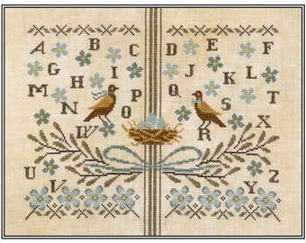 Flower Garden Sampler *Counted Cross Stitch Pattern* By: Karina Hittle  Of Artful Offerings