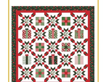 A Christmas Gift *Pieced Quilt Pattern* By: La Vonne Jackson of Sew-N-Quilt for Riley Blake